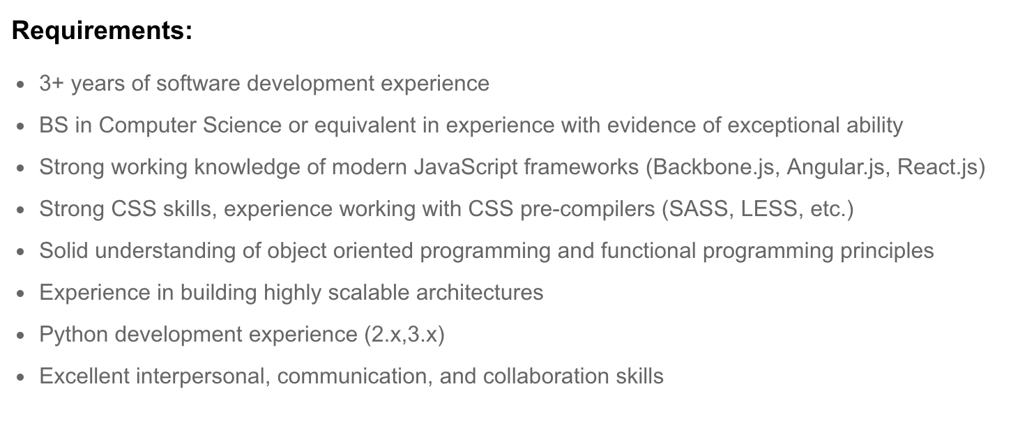 Full-stack developer, toolbox software, Tesla Careers