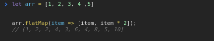 Array.flatMap() ECMAScript