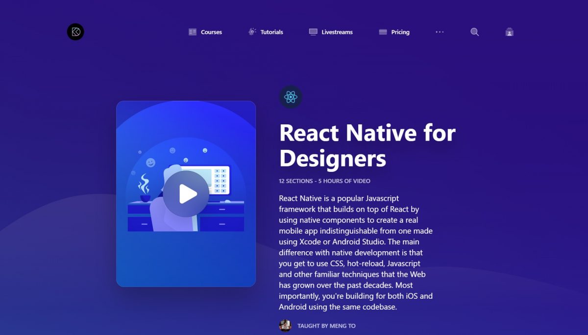 10 React Native Tutorials And Courses For Beginners - Designveloper