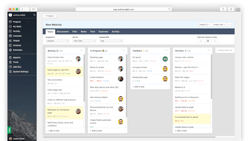 active collab in agile management