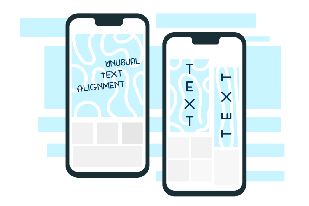 Unconventional Text Alignment - Design App Ideas
