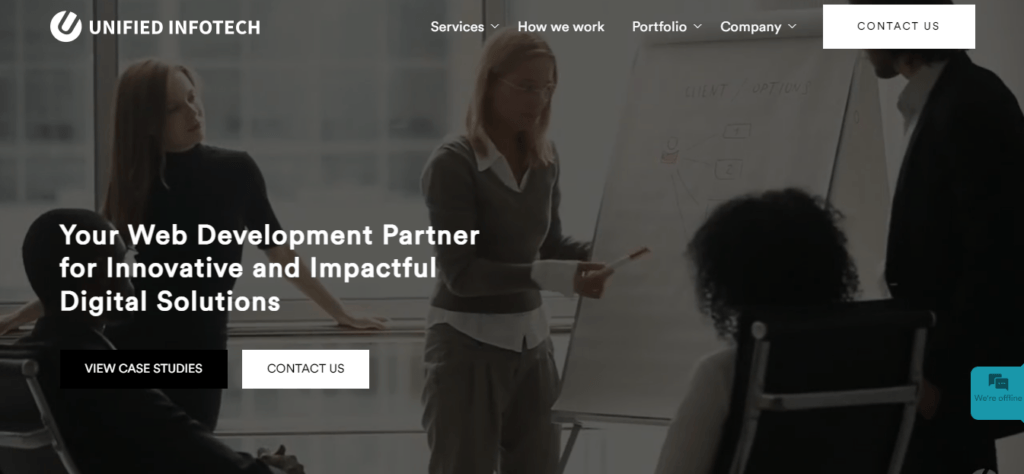 An illustration of eCommerce website - Unified Infotech