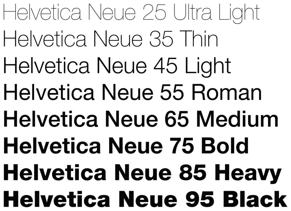 neue helvetica font iphone