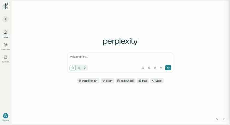 Perplexity AI – Best for Research and Citations