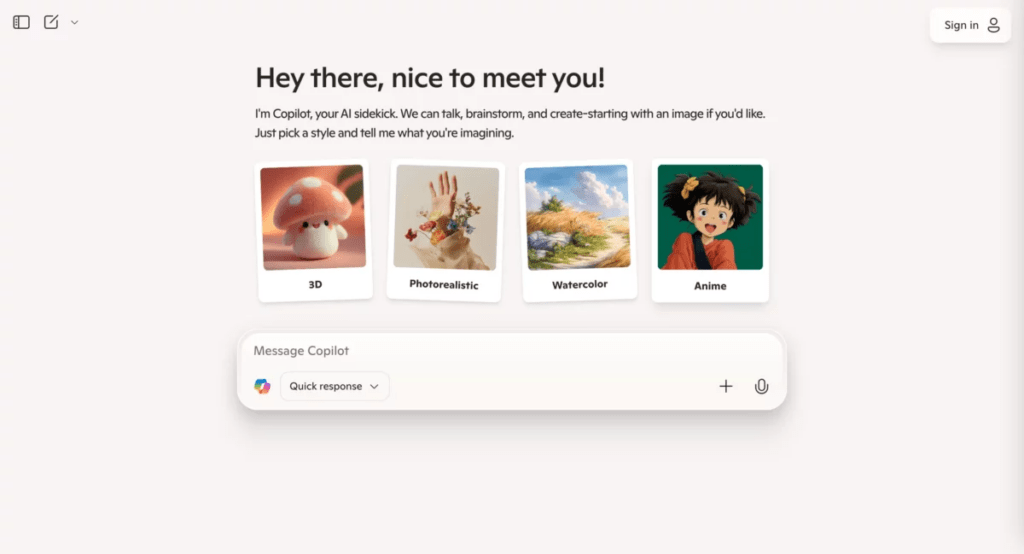 Microsoft Copilot – Best for Microsoft Ecosystem Users