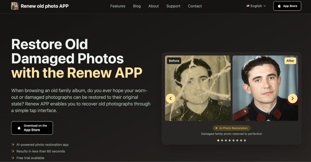 1. Renew APP: Best Overall for Colorizing Old Photos