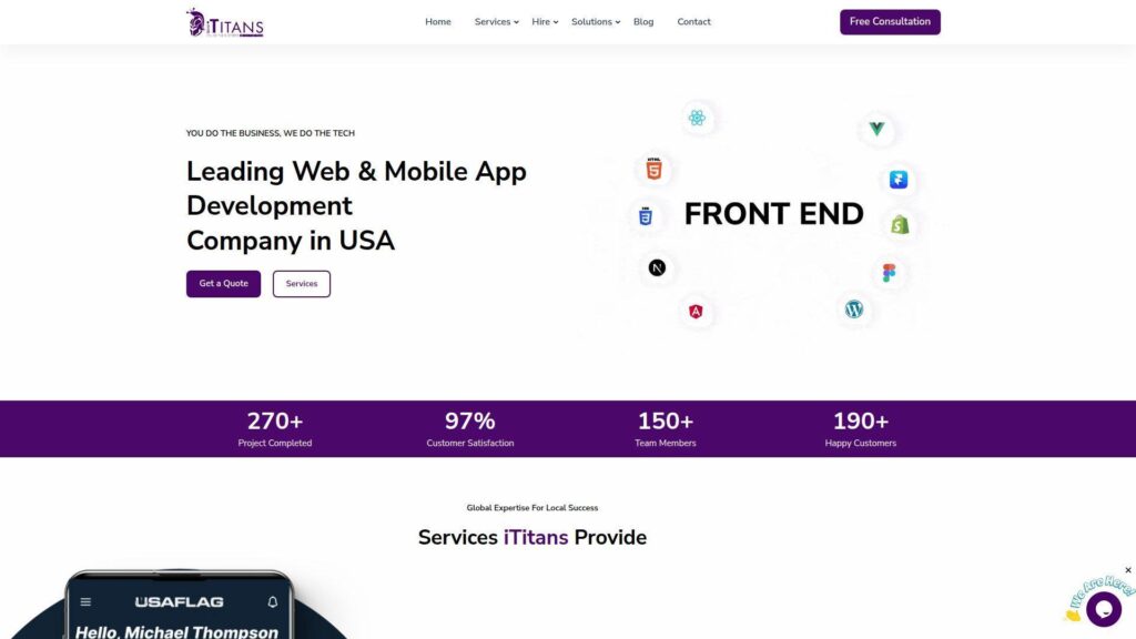 5. iTitans: Web Development Excellence for San Francisco Businesses
