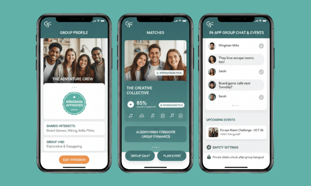 Group Dating and Friends-to-Lovers App