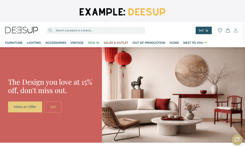 Premium Furniture Re-commerce Platform, one of the best eCommerce business ideas