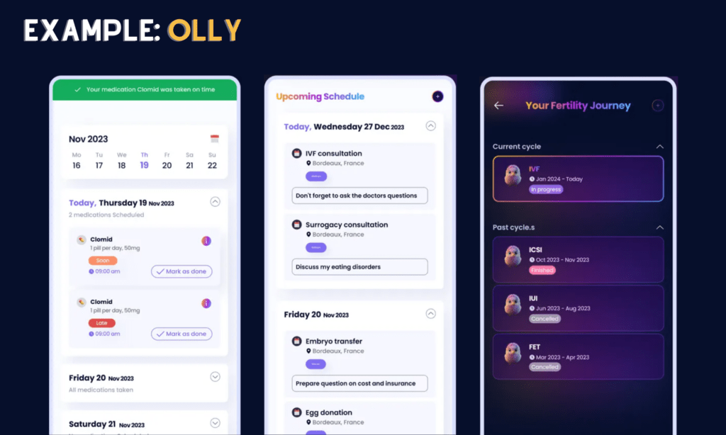 IVF and fertility navigator app