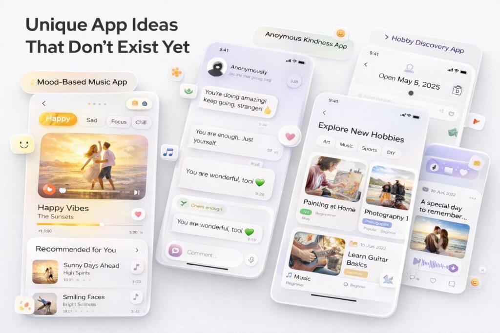 Unique App Ideas That Don’t Exist Yet in the world