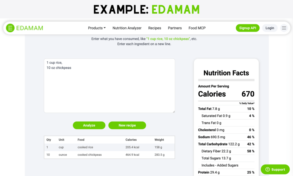 Recipe Book with Nutritional API, one of the best web app ideas
