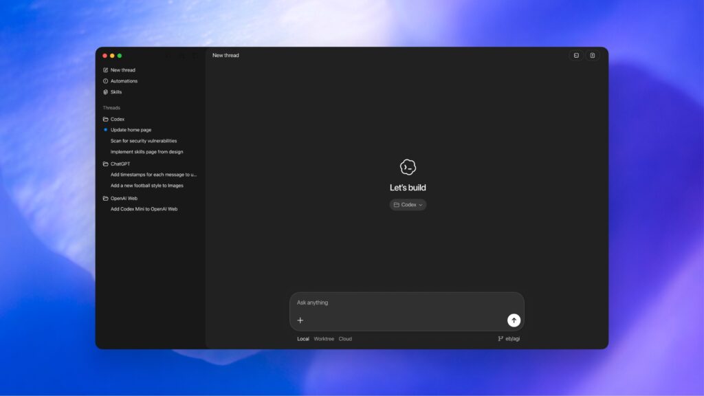 Codex sits closer to an agentic coding tool than a beginner-friendly app builder
