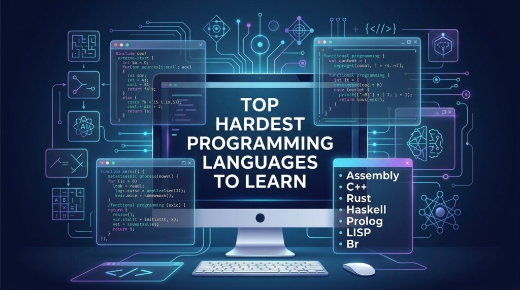Top Hardest Programming Languages (Ranked by Difficulty)